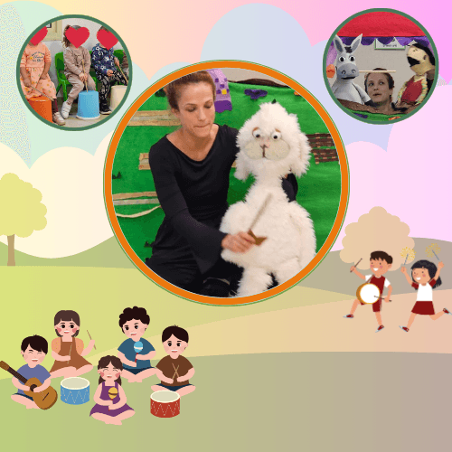 הצגת בום בום טראח של חבובל'ה מוסיקה, קצב ותיפוף משמח לילדים קטנים